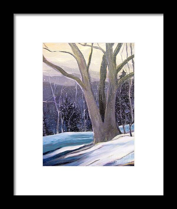 Trees Framed Print featuring the painting Jingle Bells C by Gretchen Allen