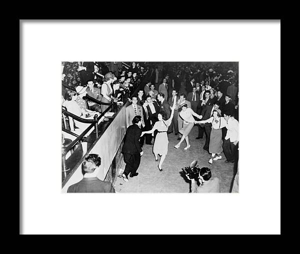 Jitterbug Framed Print featuring the photograph Jitterbugging 1937 by Mountain Dreams
