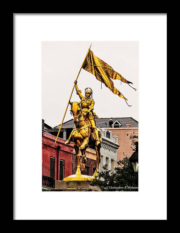 Joan Of Arc Framed Print featuring the photograph Joan Of Arc by Christopher Holmes