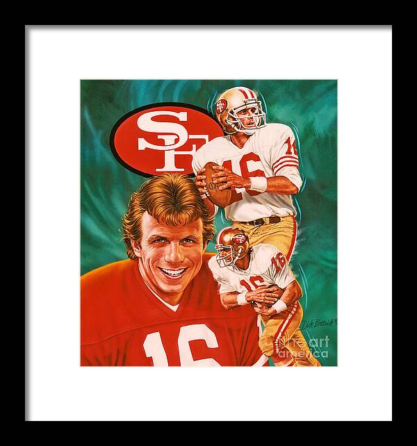 Sports Framed Print featuring the photograph Joe Montana by Dick Bobnick