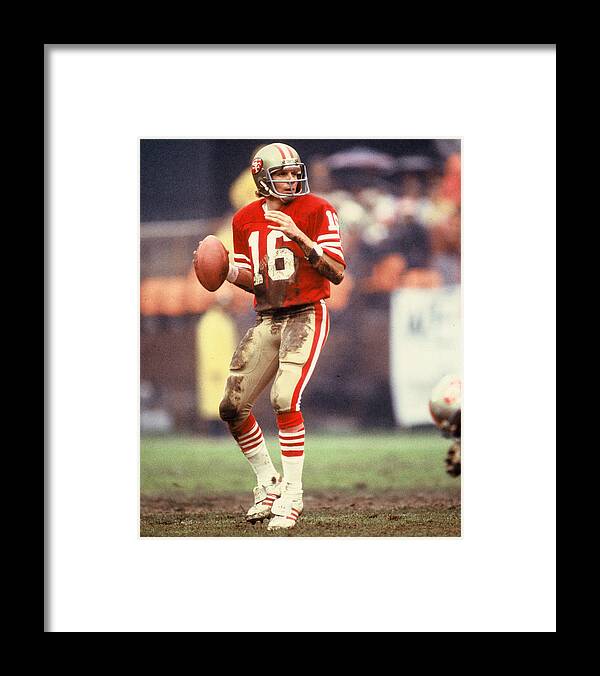 Joe Framed Print featuring the photograph Joe Montana by Retro Images Archive