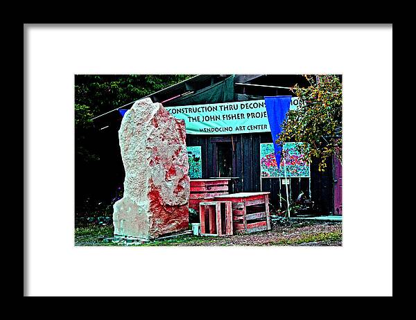Mendocino Art Center Framed Print featuring the photograph John Fisher Project by Joseph Coulombe
