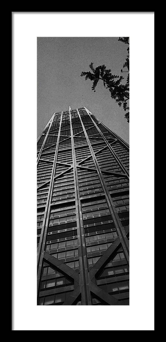 Hancock Framed Print featuring the photograph John Hancock Building by Mary Bedy