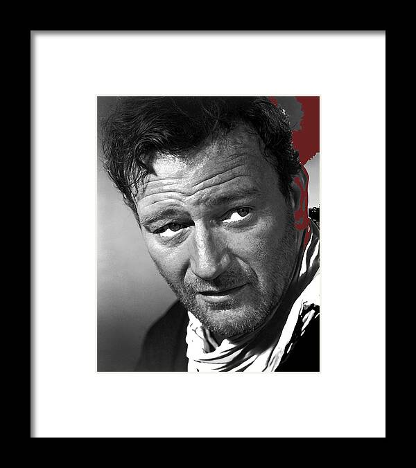 John Wayne Framed Print featuring the photograph John Wayne 3 Godfathers publicity photo 1948-2009 #3 by David Lee Guss