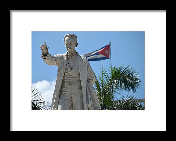 Parque Central Framed Print featuring the photograph Jose Marti by Steven Richman