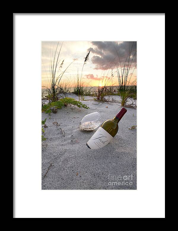 Captiva Sunset Framed Print featuring the photograph Josh Wine by Jon Neidert