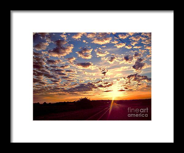 Journey To The Sun Framed Print featuring the photograph Journey To The Sun by Nina Ficur Feenan