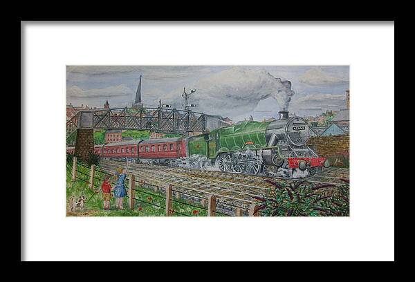 Steam Framed Print featuring the painting Jubilee at Chesterfield by Asa Jones