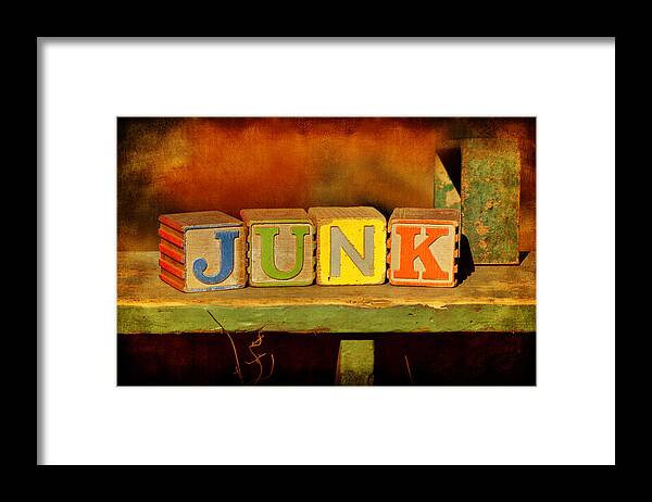 Toy Framed Print featuring the photograph Junk by Nikolyn McDonald