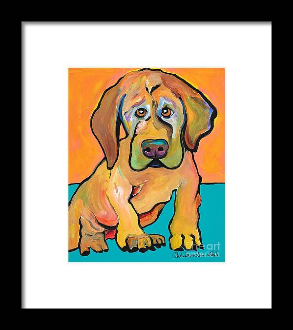 Pat Saunders-white Framed Print featuring the painting Juno by Pat Saunders-White