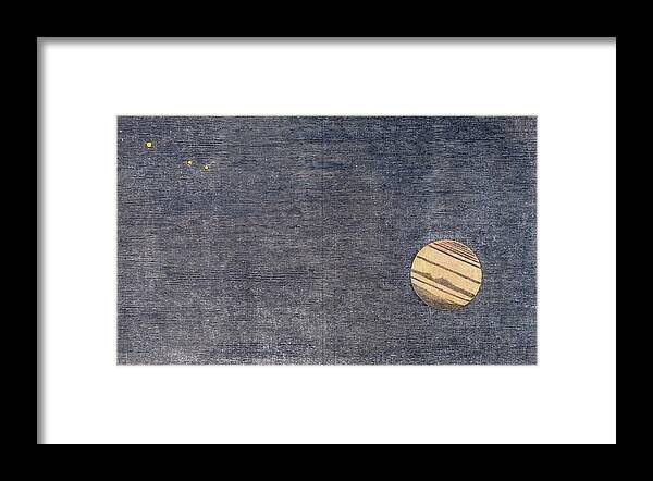 Jupiter Framed Print featuring the photograph Jupiter And Satellites by Royal Astronomical Society/science Photo Library