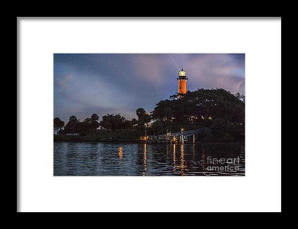 Jupiter Inlet Framed Print featuring the photograph Jupiter Dawn by Scott Kerrigan