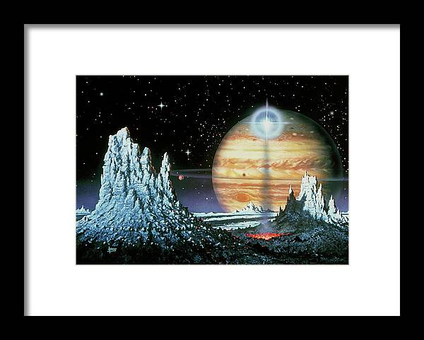 Jupiter Framed Print featuring the photograph Jupiter Rocket by David A. Hardy/science Photo Library