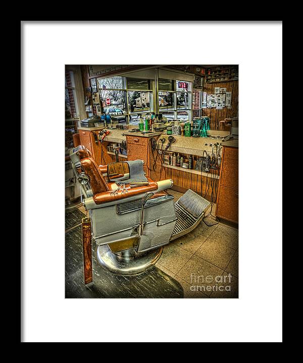 Barber Signs Framed Print featuring the photograph Just a Little off the Top - Barber Shop by Lee Dos Santos
