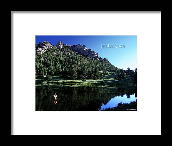 Lily Lake Framed Print featuring the photograph Just Being There by Craig Burgwardt