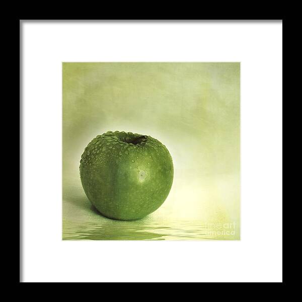 Apple Framed Print featuring the photograph Just Green by Priska Wettstein