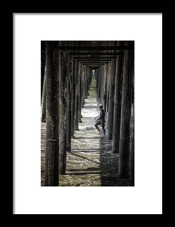 Oceanside Framed Print featuring the photograph Just Passing Through by Joan Carroll