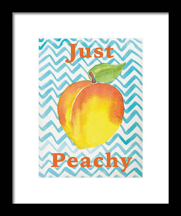 Peach Framed Print featuring the painting Just Peachy Painting by Christy Beckwith