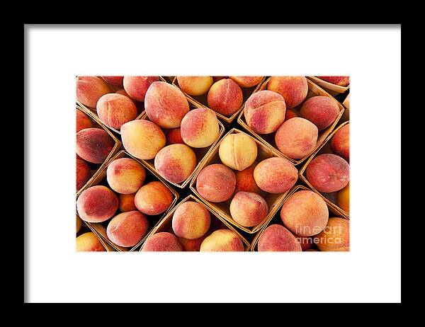 Peaches Framed Print featuring the photograph Just Peachy by Patty Colabuono