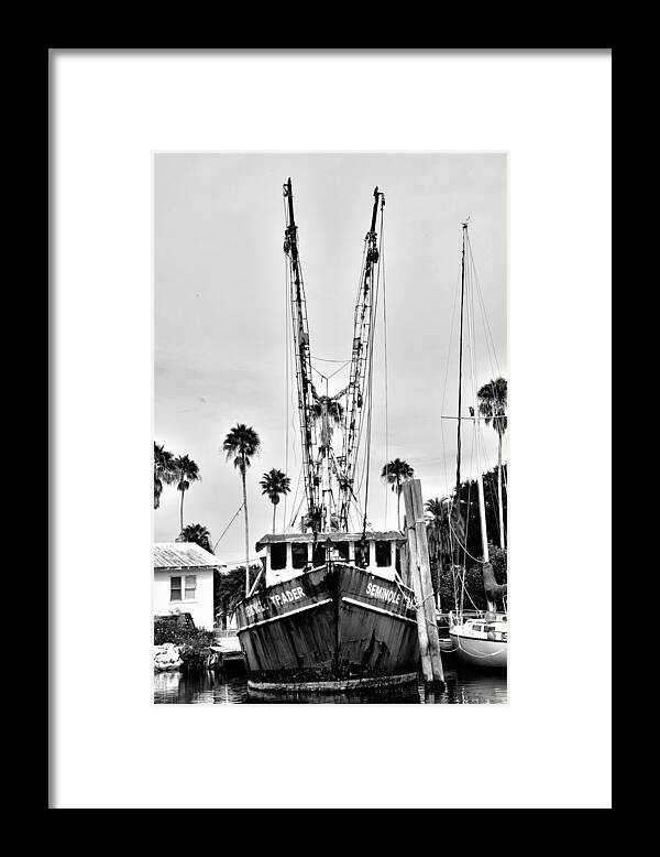 Old Boat Framed Print featuring the photograph Just Waiting by Alison Belsan Horton