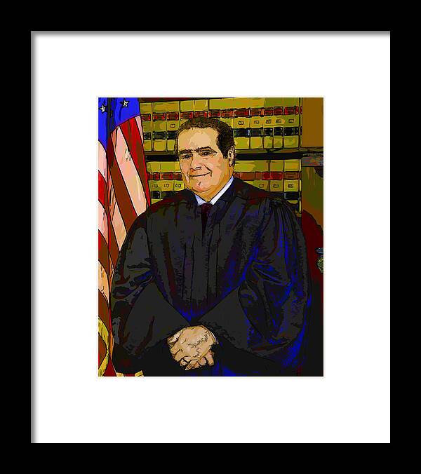 Scalia Framed Print featuring the photograph Justice Scalia by C H Apperson