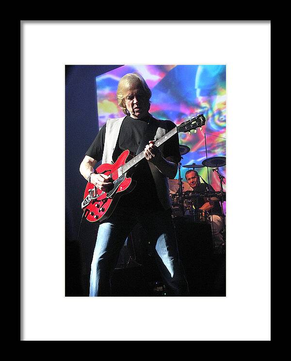 Justin Hayward Framed Print featuring the photograph Justin Hayward of the Moody Blues by Melinda Saminski
