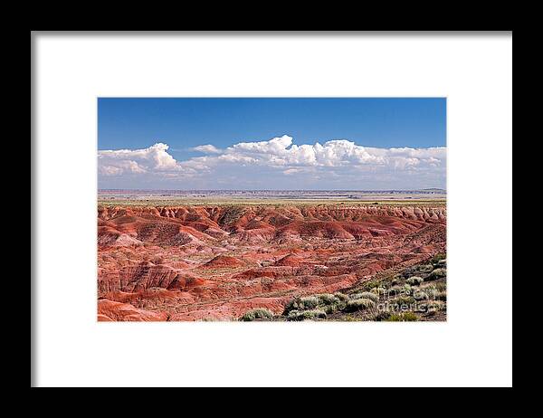 Arizona Framed Print featuring the photograph Kachina Point Painted Desert Petrified Forest National Park by Fred Stearns