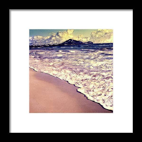 Beach Framed Print featuring the photograph Kailua Beach 2 by Paul Cutright