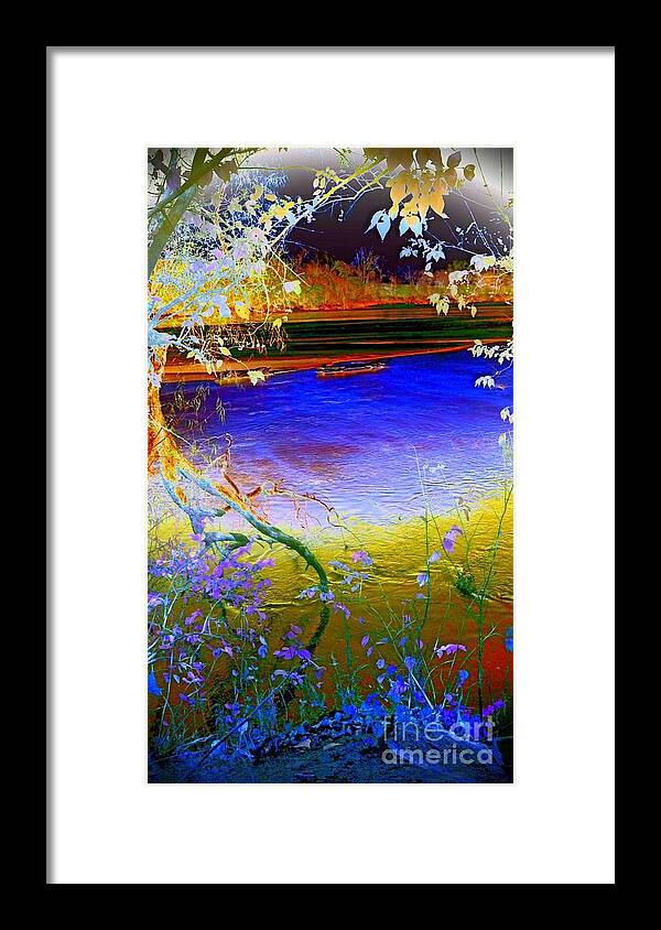 River Framed Print featuring the photograph Kansas River 2 by Karen Newell