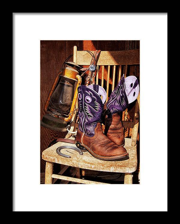 Cowgirl Framed Print featuring the photograph Karen's Cowgirl Gear by Sandra Selle Rodriguez
