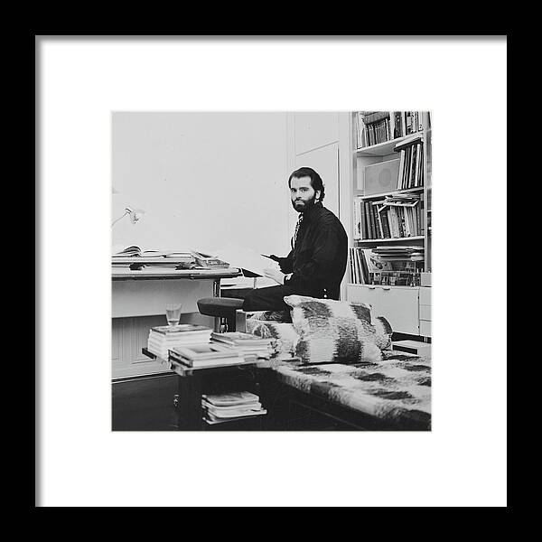 Artist Framed Print featuring the photograph Karl Lagerfeld In His Apartment by Horst P. Horst