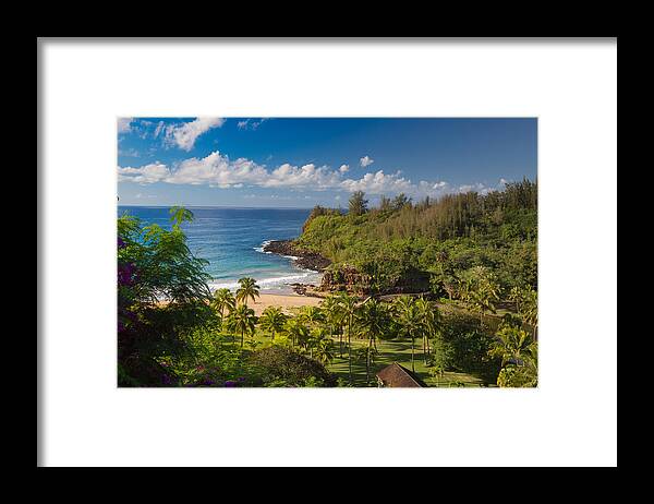 Sam Amato Framed Print featuring the photograph Kauai Allerton Estate by Sam Amato