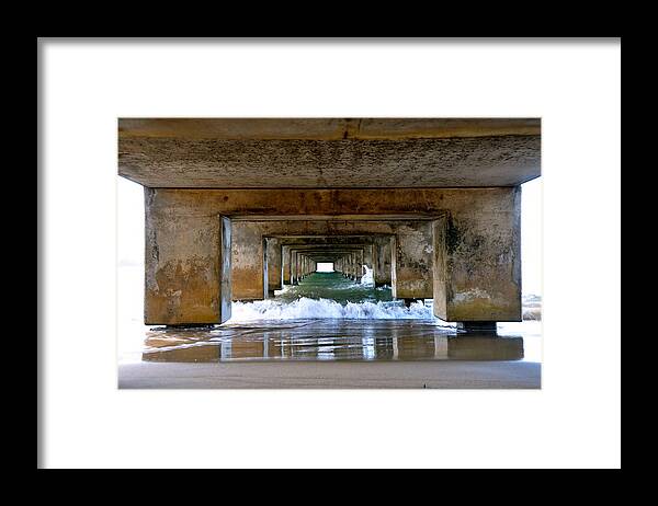 Water Framed Print featuring the photograph Kauai Bridge by Sue Morris