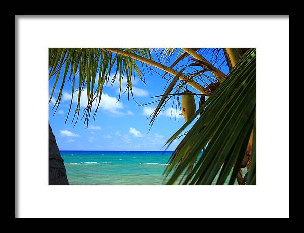 Ocean Framed Print featuring the photograph Kawela Bay by Saya Studios