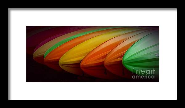 Kayak Framed Print featuring the photograph Kayaks by Patricia Strand