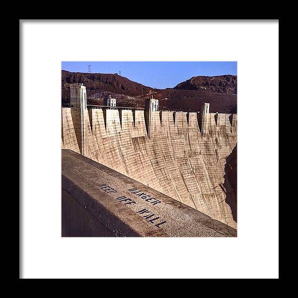 Arizona Framed Print featuring the photograph Keep Off The Wall by Gary Defty