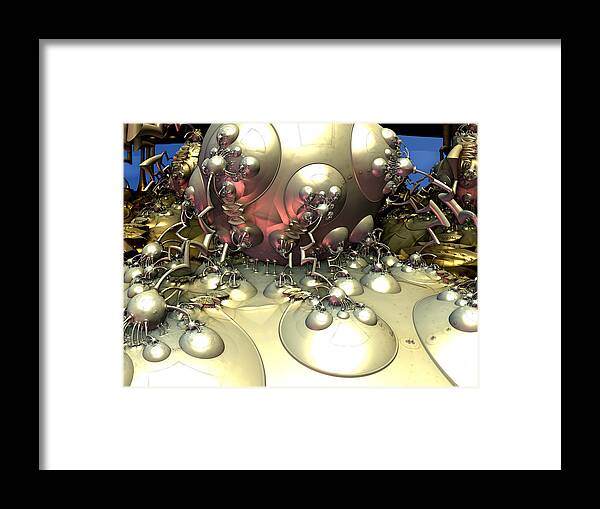 Fractal Framed Print featuring the digital art Kettle Of Enormity by Jeff Iverson
