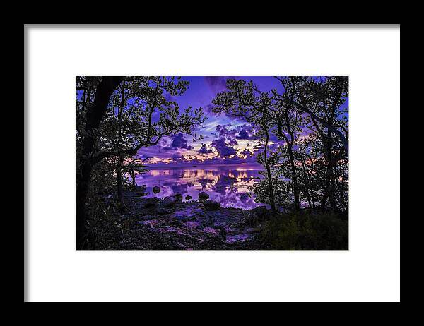 Sunset Framed Print featuring the photograph Key Largo Sunset by George Kenhan