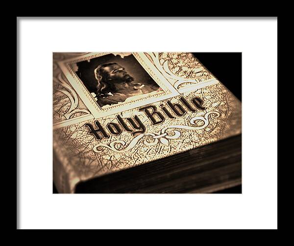 Bible Framed Print featuring the photograph Key to Life by Phillip Garcia