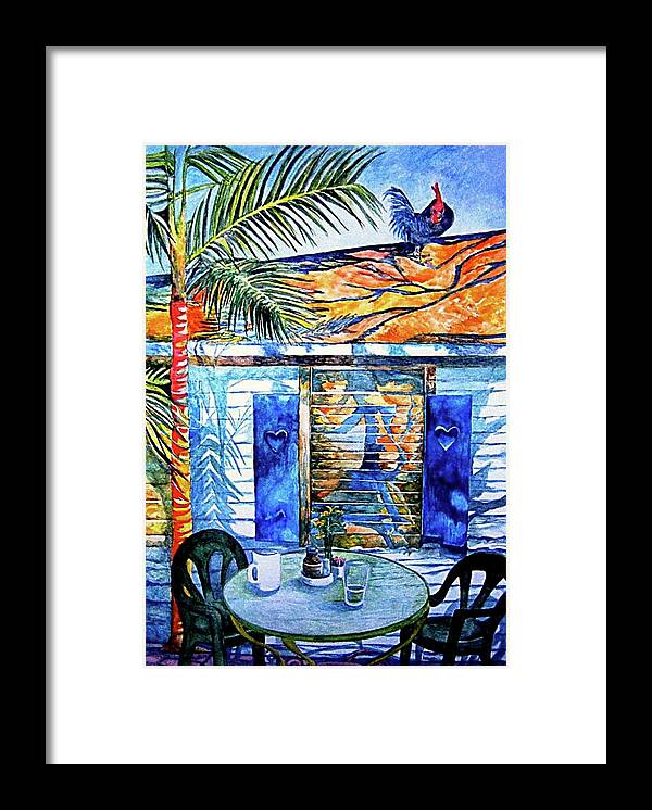 Key West Framed Print featuring the painting Key West Still Life by Kandy Cross