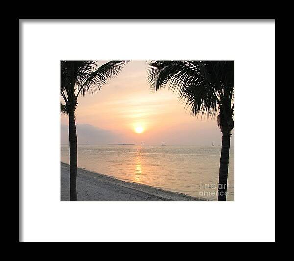 Key West Framed Print featuring the photograph Key West Sunet by Shelia Kempf