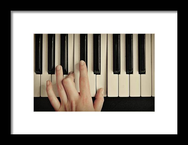 Chord Framed Print featuring the photograph Keyboard by Sophie Idsinga