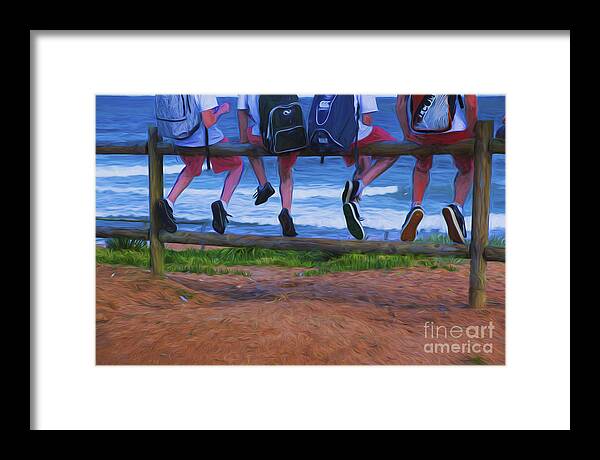 Kids Framed Print featuring the photograph Kids by Sheila Smart Fine Art Photography