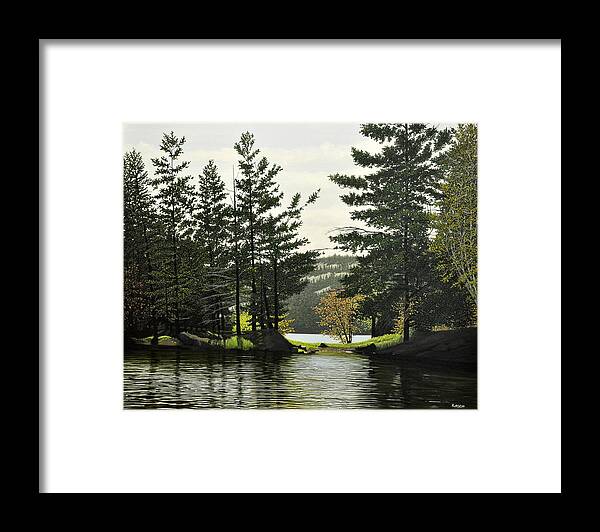 Algonquin 2014 Framed Print featuring the painting Killarney by Kenneth M Kirsch