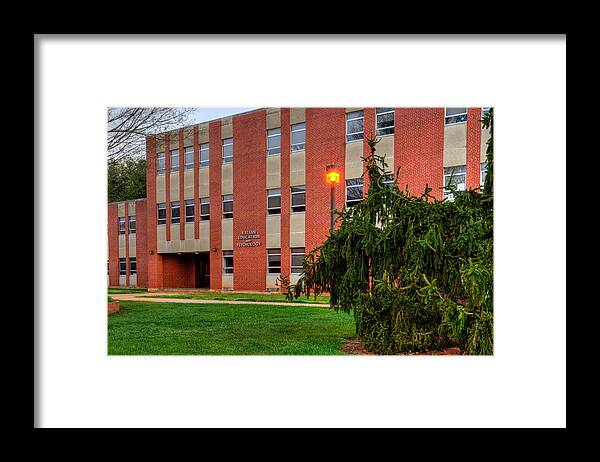 Killian Education And Psychology Framed Print featuring the photograph Killian Education And Psychology Building by Greg and Chrystal Mimbs