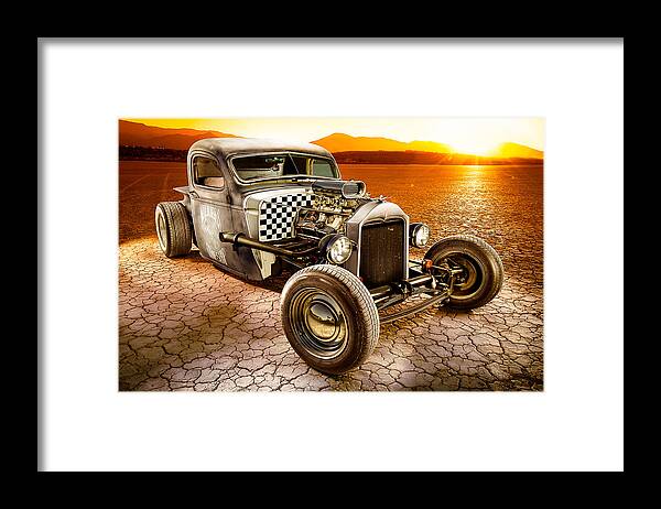 Car Framed Print featuring the photograph Millers Chop Shop 1946 Chevy Truck #2 by Yo Pedro