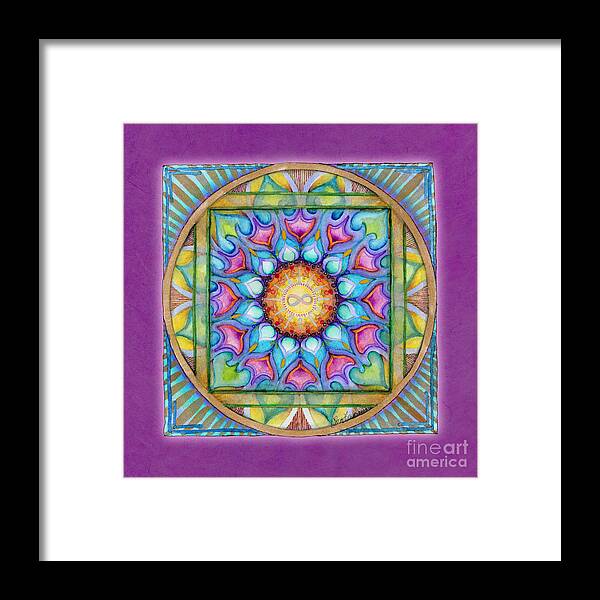 Mandala Framed Print featuring the painting Kindness Mandala by Jo Thomas Blaine