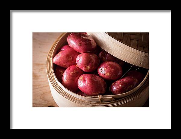 Nobody Framed Print featuring the photograph King Edward Potatoes by Aberration Films Ltd