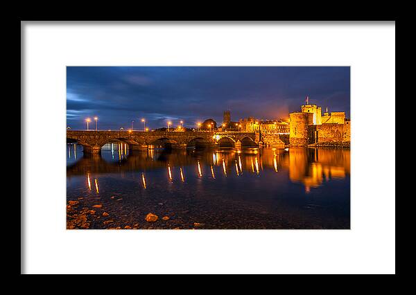 King Johns Castle Framed Print featuring the photograph King John's Castle Limerick city Ireland by Pierre Leclerc Photography
