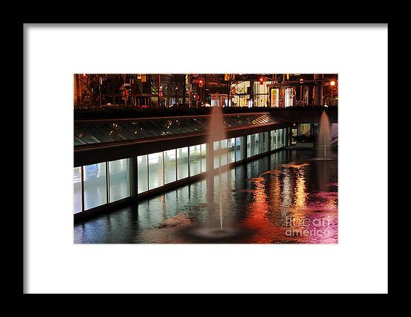Toronto Framed Print featuring the photograph King Street West by Charline Xia